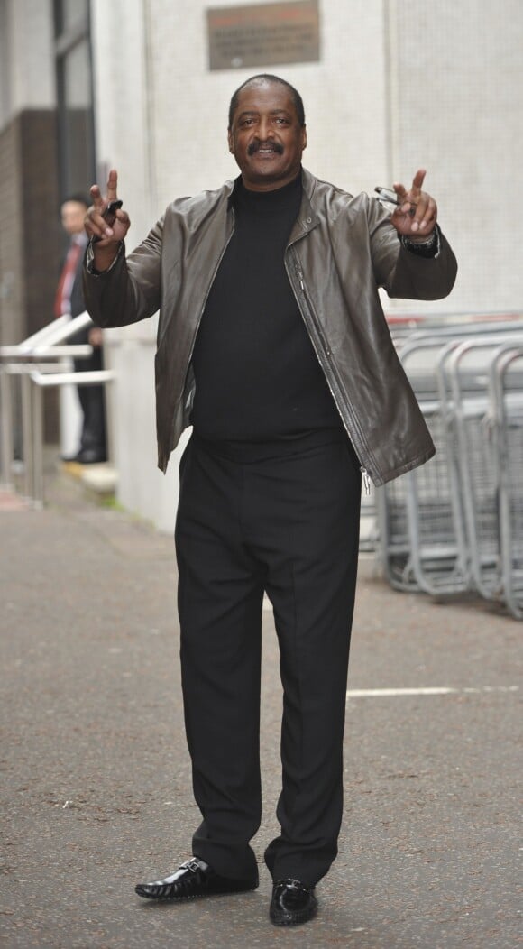 Mathew Knowles, devant les Studios ITV à Londres, le 9 mars 2012