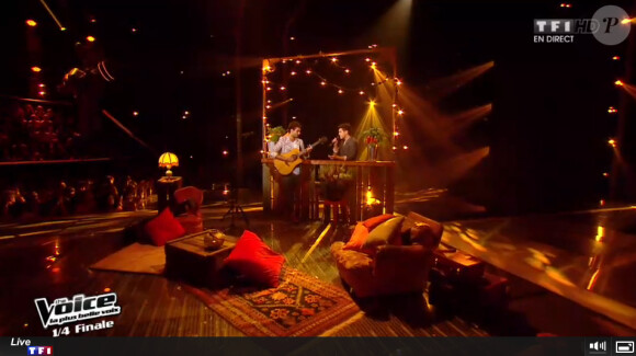 Frero Delavega (The Voice 3, émission diffusée le samedi 26 avril 2014 sur TF1.)