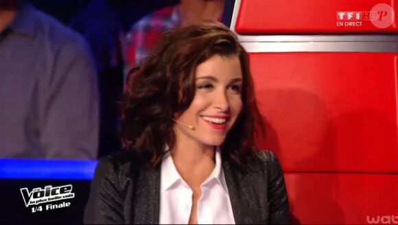 Jenifer, rayonnante (The Voice 3, émission diffusée le samedi 26 avril 2014 sur TF1.)