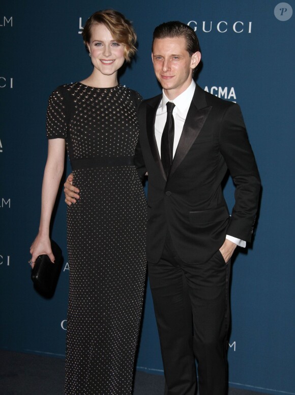 Evan Rachel Wood et Jamie Bell lors de la soirée de gala LACMA 2013 Art + Film à Los Angeles le 2 novembre 2013