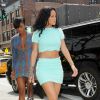 Rihanna et Melissa Forde, en pleine séance shopping dans le quartier de SoHo. New York, le 28 avril 2014.