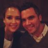 Jessica Alba et Cash Warren lors d'un dîner en amoureux pour l'anniversaire de l'actrice le 28 avril 2014