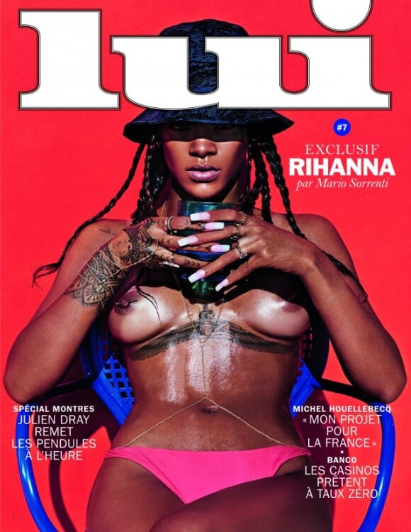 Rihanna, en couverture du n°7 du magazine Lui, en kiosques ce mercredi 30 avril.
