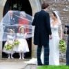 Mariage de Rowena Macrae, très bonne amie de Pippa Middleton, et Julian Osborne, qui a eu lieu à Pertshire, en Ecosse, le 26 avril 2014.