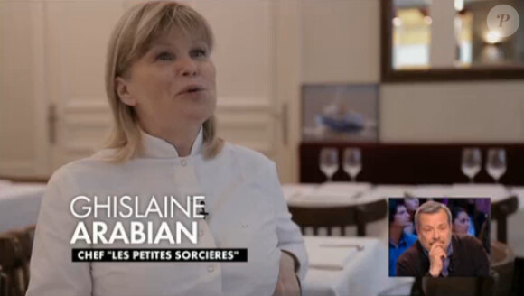 Ghislaine Arabian, interviewée dans Le Grand Journal sur Canal+, le jeudi 1er mai 2014.