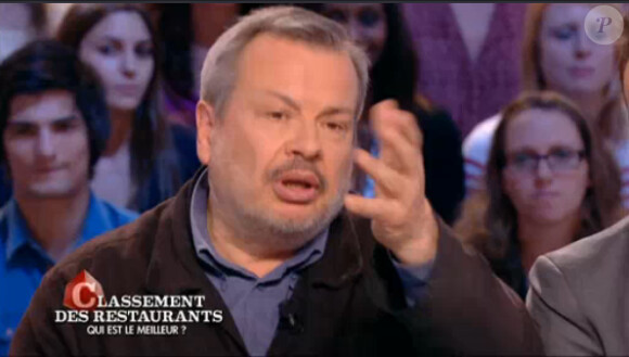 Périco Légasse dans Le Grand Journal sur Canal+, le jeudi 1er mai 2014.