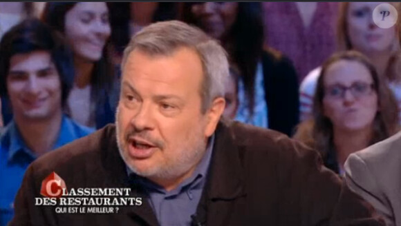 Périco Légasse dans Le Grand Journal sur Canal+, le jeudi 1er mai 2014.