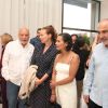 Exclusif -  Valérie Trierweiler, Saida Jawad et Valérie de Senneville au vernissage de l'exposition de tableaux de Tahar Ben Jelloun à la galerie Tindouf à Marrakech le 26 avril 2014.