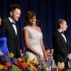 Michelle Obama et Joel McHale au dîner des correspondants de la Maison Blanche, à Washington, le 3 mai 2014.