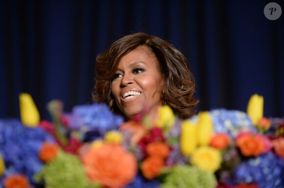 Michelle Obama au dîner des correspondants de la Maison Blanche, à Washington, le 3 mai 2014.