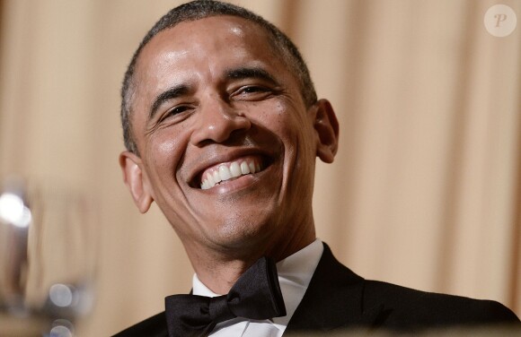 Barack Obama au dîner des correspondants de la Maison Blanche, à Washington, le 3 mai 2014.