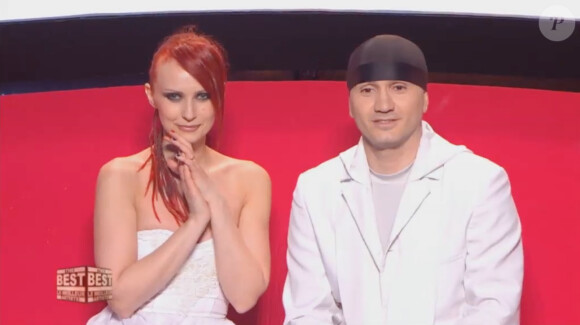 Sos et Victoria dans le fauteuil rouge de The Best (émission The Best saison 2, diffusée le vendredi 2 mai 2014 sur TF1.)
