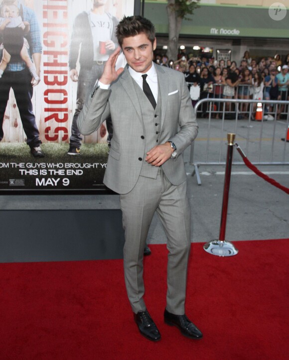 Zac Efron - Avant-première du film "Neighbors" à Westwood, le 28 avril 2014.