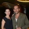Delphine Chanéac et Guillaume Delorme à la soirée de lancement de la vapoteuse électronique Gleenway à l'hôtel O à Paris, le 6 mai 2014.
