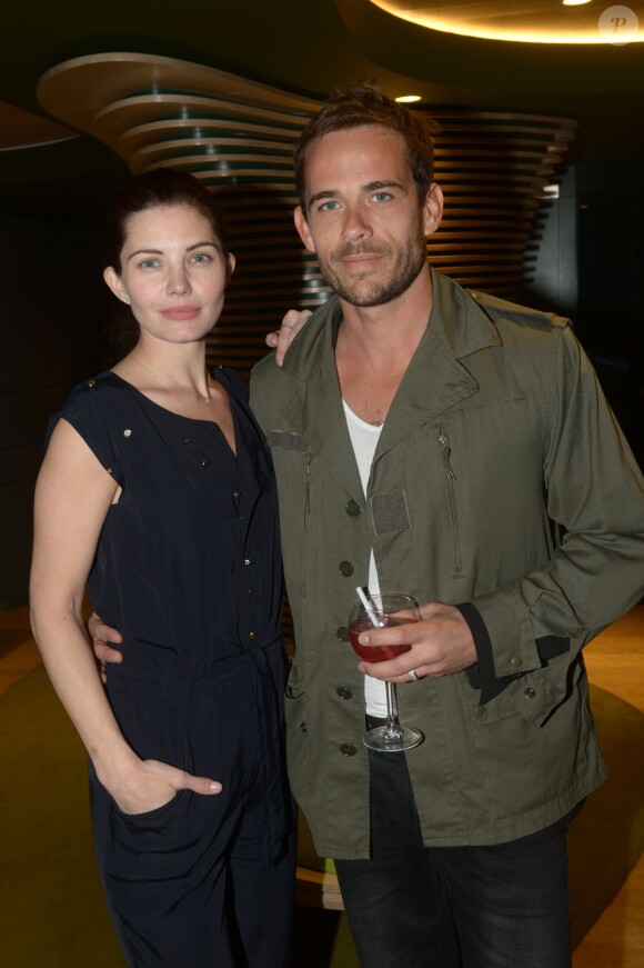 Delphine Chanéac et Guillaume Delorme à la soirée de lancement de la vapoteuse électronique Gleenway à l'hôtel O à Paris, le 6 mai 2014.