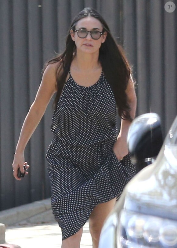 Demi Moore à Pasadena, le 11 mai 2014, lors de la Fête des mères.