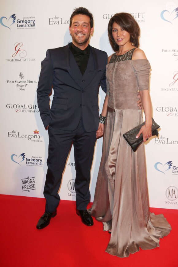 Titoff et sa femme Tatiana - Soirée "Global Gift Gala 2014 " à l'hôtel Four Seasons George V à Paris le 12 mai 2014.