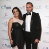Merwan Rim et sa femme Berangère - Soirée "Global Gift Gala 2014 " à l'hôtel Four Seasons George V à Paris le 12 mai 2014.
