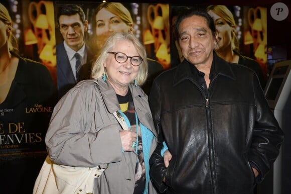 Josiane Balasko et son mari George Aguilar - Avant-première du film "La liste de mes Envies" au Cinéma Gaumont Capucines à Paris, le 12 mai 2014
