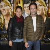 Anthony Delon et l'actrice Jina Djemba - Avant-première du film "La liste de mes Envies" au Cinéma Gaumont Capucines à Paris, le 12 mai 2014