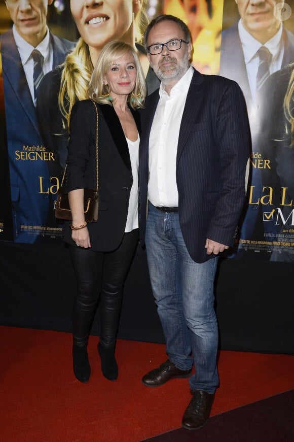 Didier Le Pêcheur et sa femme - Avant-première du film "La liste de mes Envies" au Cinéma Gaumont Capucines à Paris, le 12 mai 2014