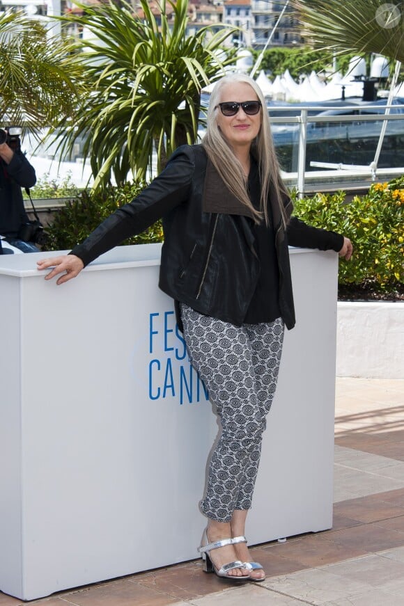 La présidente Jane Campion lors du photocall du jury du Festival de Cannes du 14 mai 2014