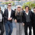  Willem Dafoe, Nicolas Winding Refn, la pr&eacute;sidente Jane Campion, Gael Garcia Bernal, Zhangke Jia lors du photocall du jury du Festival de Cannes du 14 mai 2014 