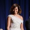 Michelle Obama au dîner des correspondants de la Maison Blanche, à Washington, le 3 mai 2014. Elle était renversante en Marchesa.