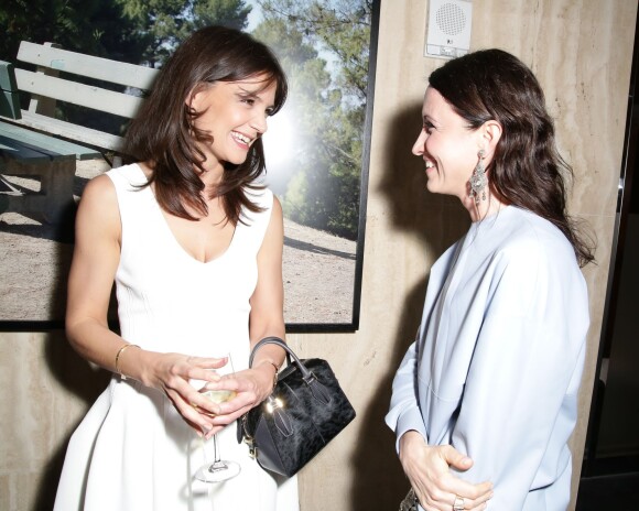 Katie Holmes et Alessandra Facchinetti lors du dîner organisé par la maison Tod's à New York le 12 mai 2014