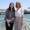 Michèle Laroque et Marjorie Chagnoux - Rencontres sur la plage du Majestic Barrière lors du 67ème festival international du film de Cannes. Le 17 mai 2014 17/05/2014 - Cannes