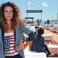 Exclusif - Barbara Cabrita - Rencontre avec Allociné et Purepeople sur la plage du Majestic Barrière lors du 67e Festival international du film de Cannes le 17 mai 2014