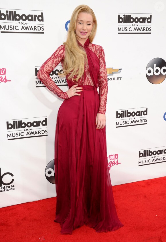 Iggy Azalea sur le tapis rouge des Billboard Music Awards à Las Vegas, le 18 mai 2014.