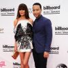Chrissy Teigen et John Legend sur le tapis rouge des Billboard Music Awards à Las Vegas, le 18 mai 2014.