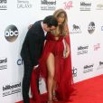 Jennifer Lopez et Casper Smart sur le tapis rouge des Billboard Music Awards à Las Vegas, le 18 mai 2014.