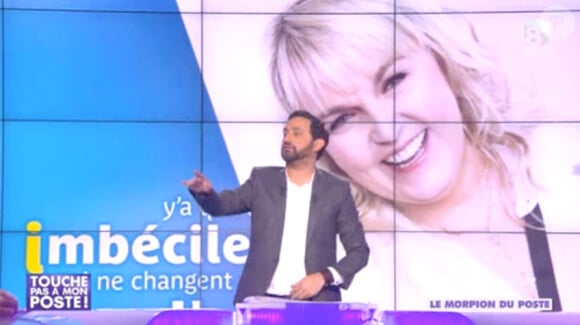 Cyril Hanouna - L'arrêt de l'émission de Valérie Damidot, "Y'a que les imbéciles qui ne changent pas d'avis", a été confirmé sur le plateau de "Touche pas à mon poste" (D8), le 20 juin 2014.