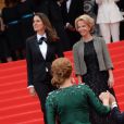  L&eacute;a Seydoux lors de la mont&eacute;e des marches du film Saint-Laurent &agrave; l'occasion du 67e Festival de Cannes, le 17 mai 2014. 