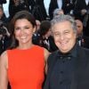 Christian Clavier et sa compagne Isabelle de Araujo lors du 66e Festival du film de Cannes, le 24 mai 2013