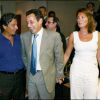Nicolas Sarkozy avec sa femme Cécilia le 12 août 2004 en Corse.  