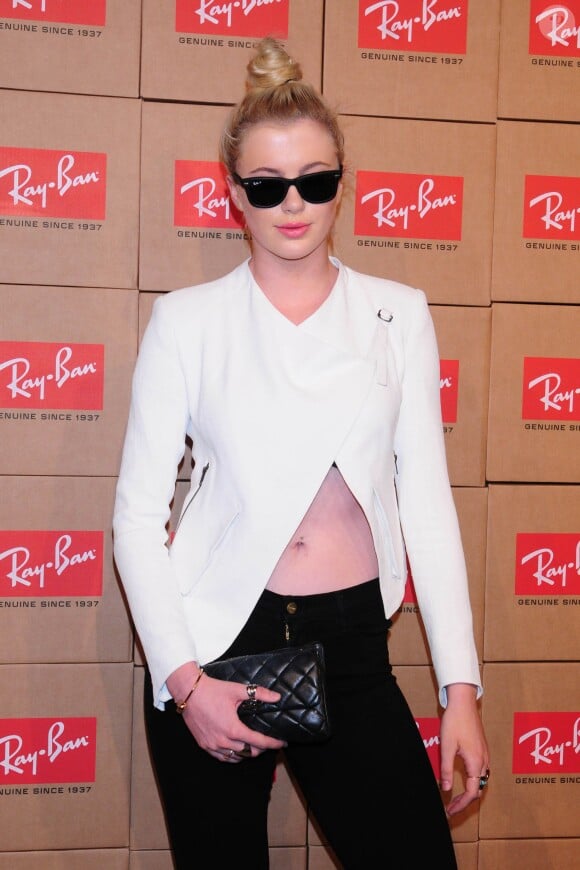 Ireland Baldwin lors d'une soirée organisée par la marque de lunettes "Ray-Ban" à New York, le 15 mai 2014.