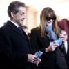 Nicolas Sarkozy et sa femme Carla Bruni sont allés voter dans le 16ème arrondissement de Paris à l'occasion des élections municipales. Le 23 mars 2014