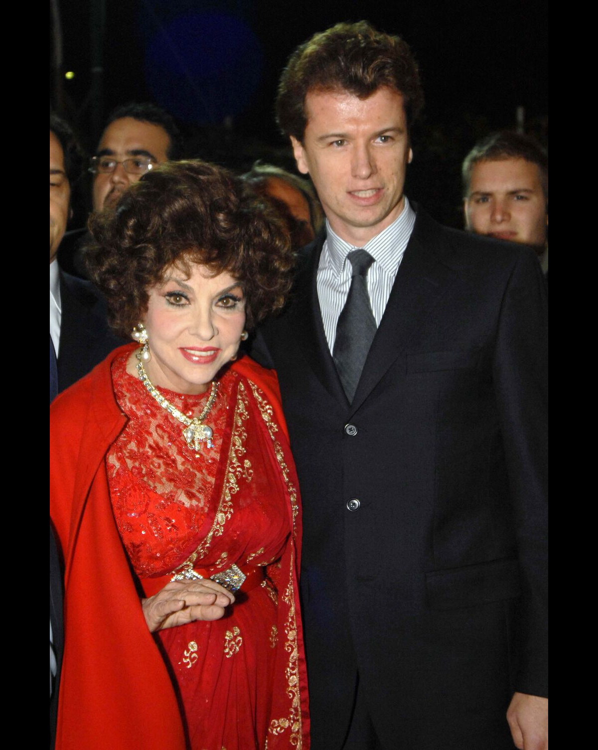 Photo : Gina Lollobrigida et son ex-fiancé Javier Rigau Rafols, à ...