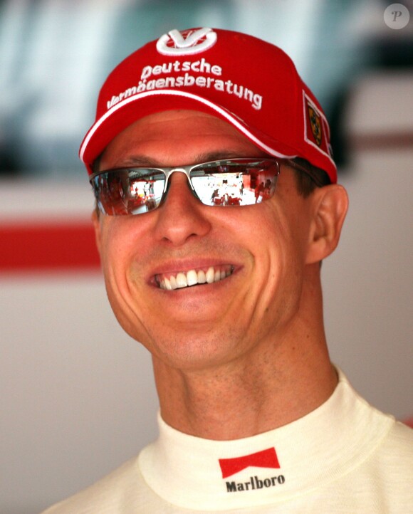 Michael Schumacher sur le circuit de Sepang à Kuala Lumpur, le 17 mars 2006