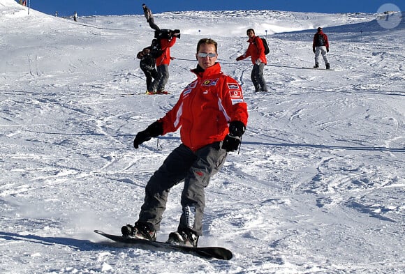 Michael Schumacher à Madonna di Campiglio, le 13 janvier 2005