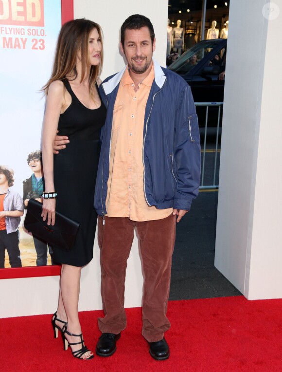 Adam Sandler et sa femme Jackie Sandler lors de la première de Blended au TCL Chinese Theatre, Hollywood, Los Angeles, le 21 mai 2014.