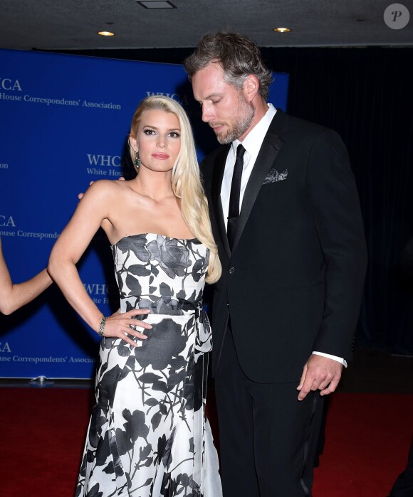 Jessica Simpson et Eric Johnson à la soirée White House Correspondents' Association Dinner à Washington, le 3 mai 2014.
