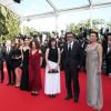 Nuri Bilge Ceyla, Melisa Sözen, Demet Hakbag et l'équipe du film "Winter Sleep" - Montée des marches du film "Pour une poignée de dollars" pour la cérémonie de clôture du 67e Festival du film de Cannes le 24 mai 2014