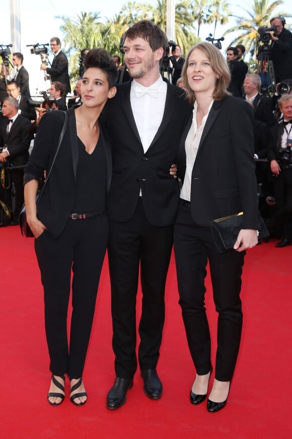 Marie Amachoukeli, Samuel Theis et Claire Burger - Montée des marches du film "Pour une poignée de dollars" pour la cérémonie de clôture du 67e Festival du film de Cannes le 24 mai 2014