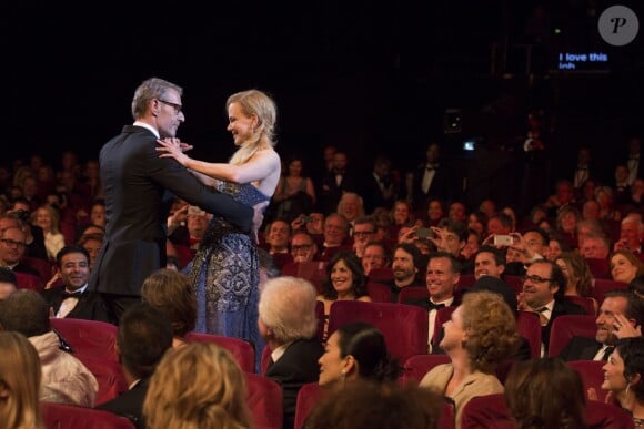 Lambert Wilson et Nicole Kidman - Cérémonie d'ouverture du 67e Festival international du film de Cannes le 14 mai 2014