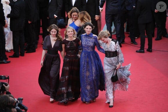 Festival de Cannes 2014 : Mélanie Laurent, si fière avec ses actrices, à l'heure de la présentation de sa nouvelle réalisation, Respire
