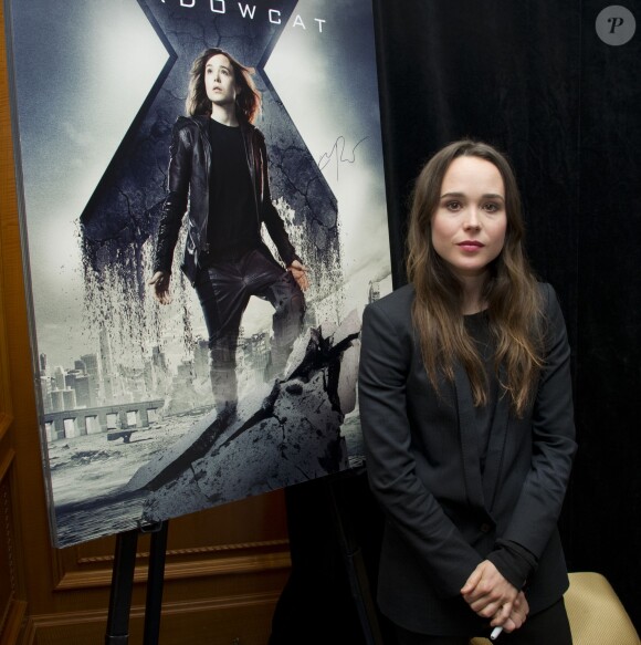 Ellen Page - Conférence de presse avec les acteurs du film "X-Men : Days of Future Past" au Ritz-Carlton à New York. Le 9 mai 2014.